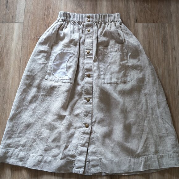 NPL notPERFECTLINEN  Marseille Linen Skirt - Picture 2 of 7